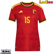 Belgium Thomas Meunier #15 Replica Home Shirt Ladies World Cup 2026 Short Sleeve